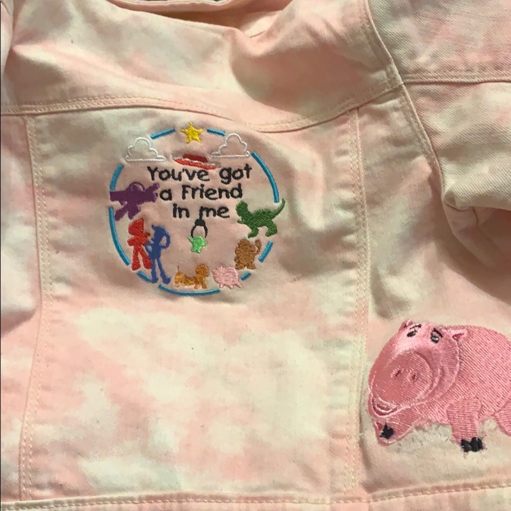 Custom embroidered toy story Jean jacket